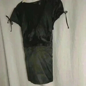 Maurices Woman's Black Satin Look Top Size L